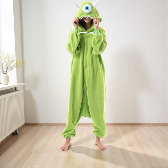 Beauty Shine Other - Monster Snuggles! Mike Wazowski Onesie | Size M | Cozy + Cute + Cosplay Ready